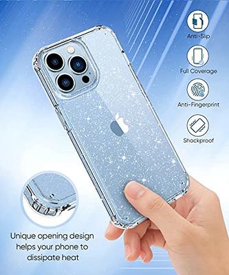 Cutebe [3 in 1 Crystal Phone Case for iPhone 13(2021)/iPhone 14(2022) 6.1,  Cute Protective Cover with 9H Temper Glass Screen Protector + HD Temper