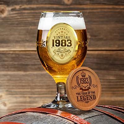 Personalized Pilsner Glass Fancy Letter Design Beer Glass 