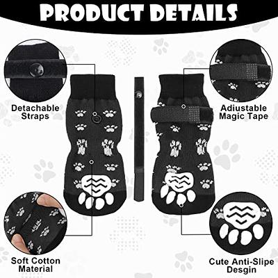 LUZGAT Dog Socks for Hardwood Floors to Prevent Licking,Dog Boots Paw  Protector with Non Anti Slip, Dog Grips for Large Senior Dogs,Pack of 4 -  Yahoo Shopping