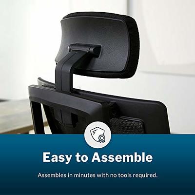 VARI - Chair - task - ergonomic - armrests - tilt - swivel - reinforced mesh - black