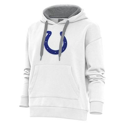 Men's Antigua Heather Gray Indianapolis Colts Victory Pullover Hoodie Size: Small