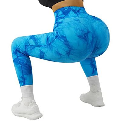 YEOREO Women Ribbed Seamless Leggings High Waisted Workout Gym Yoga Pants