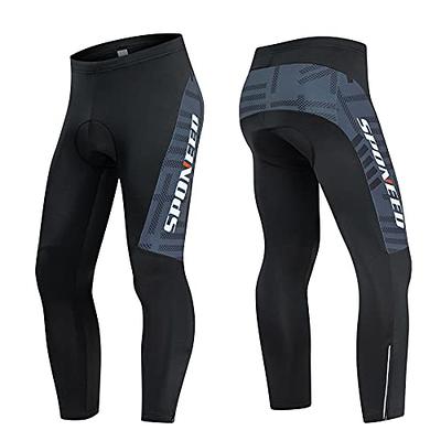 Men's Reflective Bicycle Pants Gel Padded Cycling Compression Tights  Leggings Outdoor Riding Bike Pants 