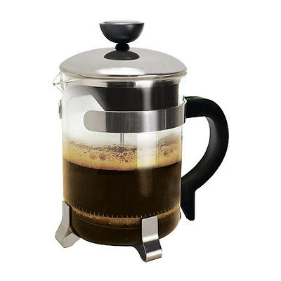 Bonjour Coffee 8-Cup Chevron French Press Stainless Steel