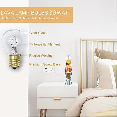 Lava Lamp Bulb 30W, The Lava Original Replacement Bulbs for 16-Inch Lava  Lamps,Glitter Lamps,6 Pack - Yahoo Shopping