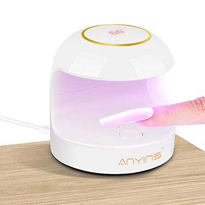 Cordless LED UV Nail Lamp,Professional Nail Dyer for Gel Nail Light,OBEEGOO  Nail Lamp for Acrylic Gel,Curling Lamp for Beauty Salon (Black) - Yahoo  Shopping