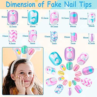 Buy Maycreate Multicolor Acrylonitrile Butadiene Styrene Kids Press On Nails  Children Acrylic Fake Lovely French - Azwb2-15Nfx6Y Online at Best Prices  in India - JioMart.