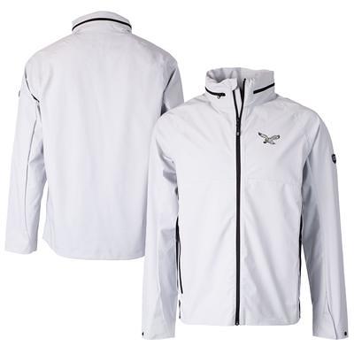 Women's Cutter & Buck Gray Denver Broncos Helmet Logo Vapor Water Repellent Stretch Full-Zip Rain Jacket Size: Small