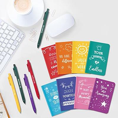 32 Pcs Motivational Quote Pens Inspirational Notepads Mini