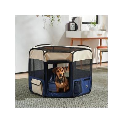 Precision Pet Soft Sided Crate 36 Blue & Tan