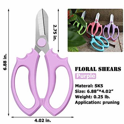 CyberGenZ Anvil Pruning Shears - 8 Garden Shears Pruning, Heavy Duty  Garden Clippers Handheld with Blue Adjustable Grip, Gardening Pruners Tool  for