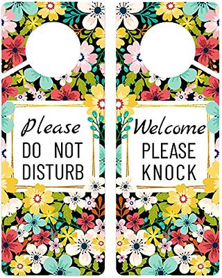 do not disturb door hanger sign please knock sign for door please knock