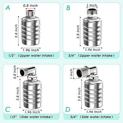 1/8'' Automatic Water Level Control Valve Auto Shut Off Ball Mini Float  Valve 304 Stainless Steel Float Valve 