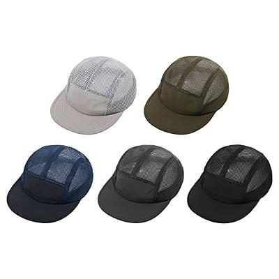CLAPE Men's Cap 5 Panel Snapback Trucker Hat Dry Quick Outdoor Sport Cap  Cool Sun Hat Baseball Mesh Back Caps, Dark Grey - Yahoo Shopping