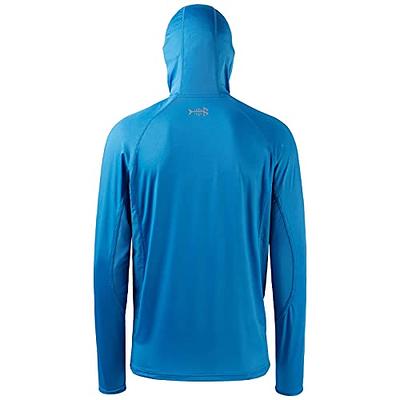 BASSDASH UPF 50+ Men's Long Sleeve Fishing Shirt with Mask UV Neck Gaiter  Hoodie (Malibu Blue, Medium) - Yahoo Shopping