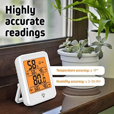 sainlogic Digital Humidity Meter Room Thermometer with Temperature  Hygrometer Monitor Humidity Thermometer(Battery not Included) - Yahoo  Shopping