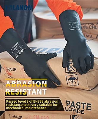 Thick Rubber Protective Gloves, Wear-resistant & Anti-slip