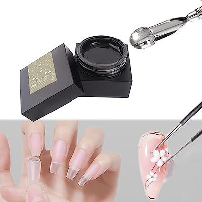 UNA GELLA Nail ArtGlue Gel for Nail Art Nail Gem Glue Super Strong Adhesive  | Solid Nail Glue Gel 10ml 2 Pcs | Lamp Curing Needed Nail Art Rhinestone