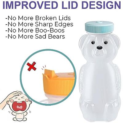 8OZ Honey Bear Straw Cups for Babies with 8 Flexible Straws