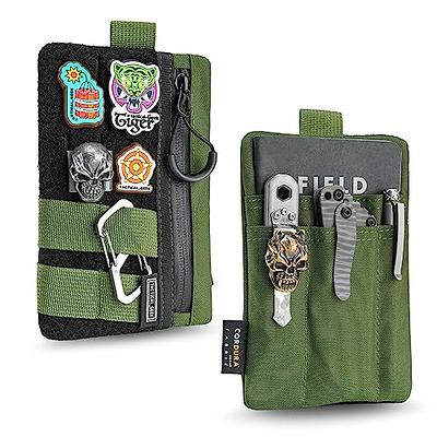 VE9 Pocket Organizer with DIY Patch Area, EDC Tool Storage Pouch