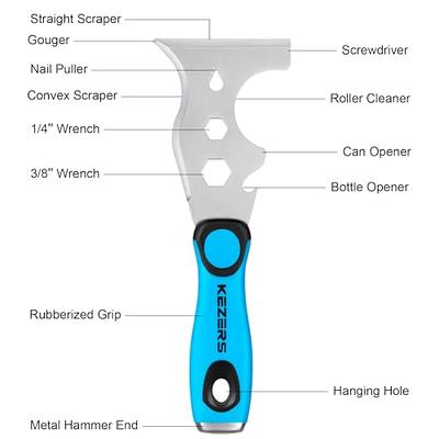 StainlessSteel Putty Knife Multipurpose Scraper Blade Knife Spackle Taping  Scraper Tool Spackle Tool With Thick Ergonomic Handle