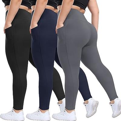 YOHOYOHA Women’s Yoga Pants Plus Size Breathable Mesh Splice Tummy Control  Best Long Workout Fitness Pants for 4 Way Stretch : : Clothing