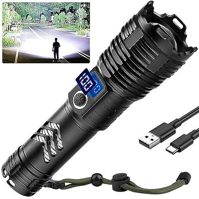 Husky 800 Lumens Dual Power LED Rechargeable Focusing Flashlight