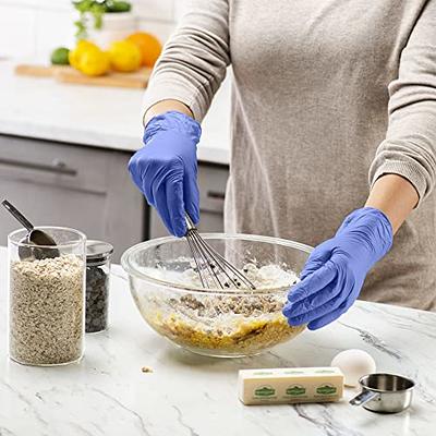 Comfy Package Disposable Vinyl Gloves Food Grade Latex-Free Clear, 100-Pack  Small