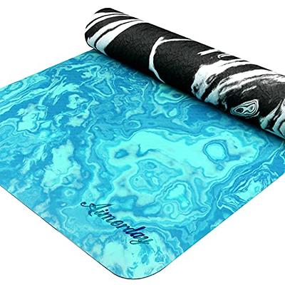Thick Yoga Mat Exercise Mats Workout Mat Non Slip Travel Lightweight Large  High Density Extra Comfort Fitness Foam Pilates Mats with Carrying Strap