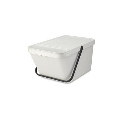 Rubbermaid FG9G5700WHT ProSave 6.3 Gallon / 100 Cup White Shelf Ingredient  Storage Bin with Sliding Lid & Scoop