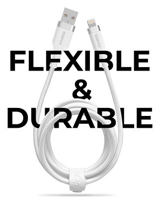 Liquipel Powertek iPad & iPhone Lightning Charger Cable, Fast Charging 6ft  MFI, Neon Party 