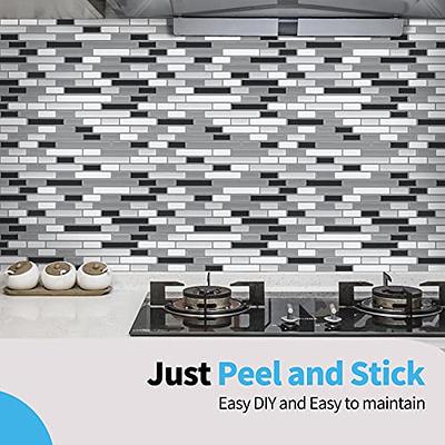 Art3d Kitchen Backsplash Tile Peel and Stick Subway Backsplash, 12x12