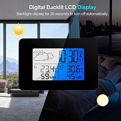 Number-one Wireless Weather Station Indoor Outdoor Thermometer with Remote  Sensor, Digital Temperature and Humidity Monitor with LCD Backlight