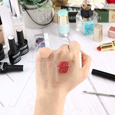 2 Pieces Hand Makeup Mixing Palette Makeup Hand-Held Palette Nail Art  Manicure Palette Clear Makeup Palette for Mixing Foundation - Yahoo Shopping