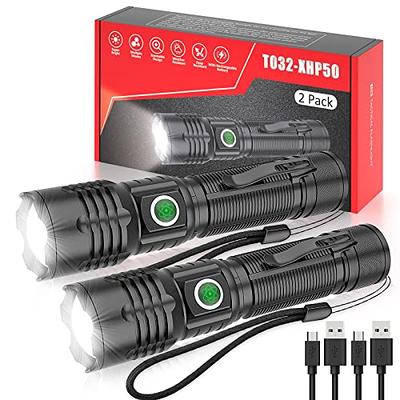 YIDUOZHH Flashlights High Lumens Rechargeable,100000 Lumen Brightest Led  Flashlight,Super Bright Flash Lights Battery Powered Powerful Handheld