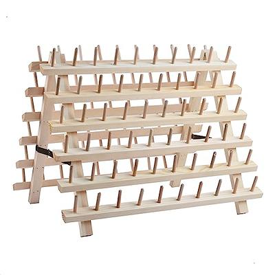 Sewing Thread Rack Embroidery Folding Spool Rack for Thread Wooden