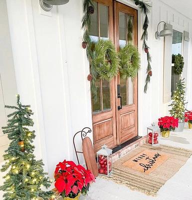 Welcome Snowflake Doormat, Winter Doormat, Welcome Mat, Winter Decor,  Outdoor Rug, Christmas Doormat, Front Door Mat, Christmas Decor, Snow