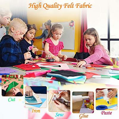 40 Pcs 6 x 6 Inches Craft Felt Fabric Sheets, Assorted Colors Non Woven  Felt Sheets, Thick Felt Fabric Square for Kids, DIY Sewing Crafts,  Patchwork, School Projects, Decoration. - Yahoo Shopping