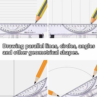 Esprite Architectural Scale Ruler, Engineering Scale and 12 inch Metal  Ruler Set, Machinist Ruler Triangular Scale Drafting Ruler