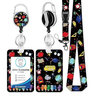  Plifal ID Badge Holder with Lanyard and Retractable