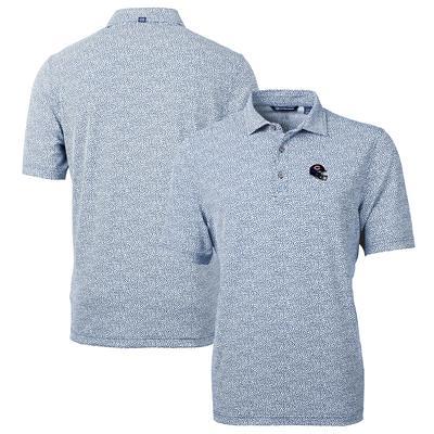 Men's Cutter & Buck Gray Philadelphia Eagles Helmet Virtue Eco Pique Botanical Print Recycled Polo Size: Medium