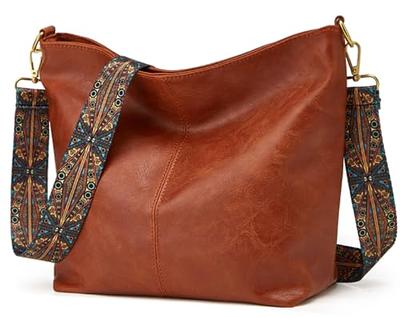 FOXLOVER Small Crossbody Bags for Women, PVC Faux Leather Ladies Monogram  Shoulder Bag Satchel Handbag Purse