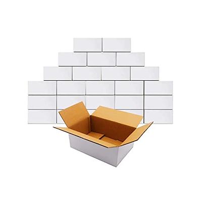 Ctosree 100 Pack Shipping Boxes White Corrugated Cardboard Boxes for Moving  Mailing Packing Mailer Boxes Suitable E-commerce Packaging Small Business  Mailing Gifts (4 x 4 x 2 Inch)