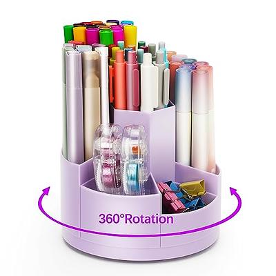 Frcctre Pen Holder Pencil Organizer, 360° Rotating Mesh Desk