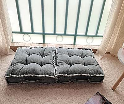 Square Thick Floor Seating Cushions,Solid Thick Tufted Cushion Meditation  Pillow for Sitting on Floor,Tatami Pad for Guests or Kids Reading Nook, oga  Living Room Sofa Balcony Outdoor(Darkgray) - Yahoo Shopping
