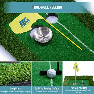 Real Feel Golf Mats Putting Green Indoor Mini Golf Practice Hitting Mat