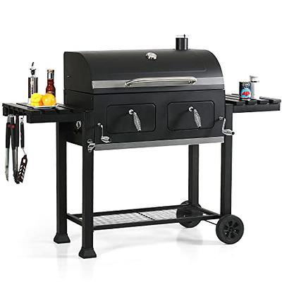 Polyfurnituresupply Multi-functional Outdoor Cart: Ideal for Pizza Ovens, Grilling, and Dining on Your Patio Grey