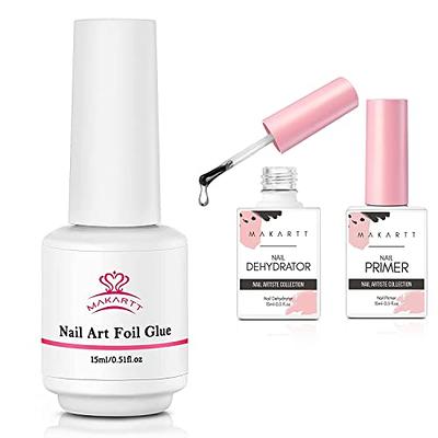 Makartt Nail Foil Glue Gel for Nail, Foil Gel Transfer for Nails Art  Stickers Strong Adhesion