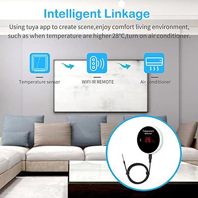 WiFi Temperature Monitor Smart Thermometer: WiFi Temperature Sensor with 1M  Waterproof External Probe, App Alert & Buzzer Alarm, Digital Remote  Temperature Gauge for Refrigerator, Fish Tank, Pet - Yahoo Shopping