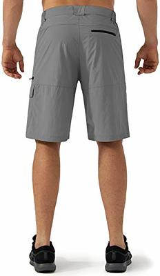 CRYSULLY Mens Hiking Cargo Shorts Outdoor Lightweight Quick Dry